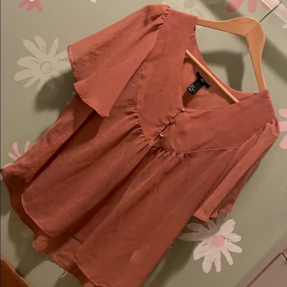 H&M sheer blouse